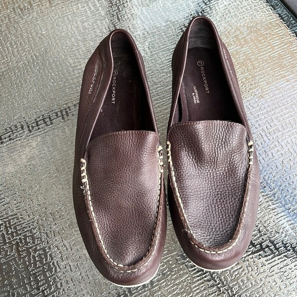 Rockport Other - Brown leather slip on shoes adiprene by adidas